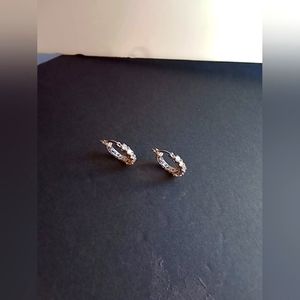 Vintage Sterling silver and CZ earrings.